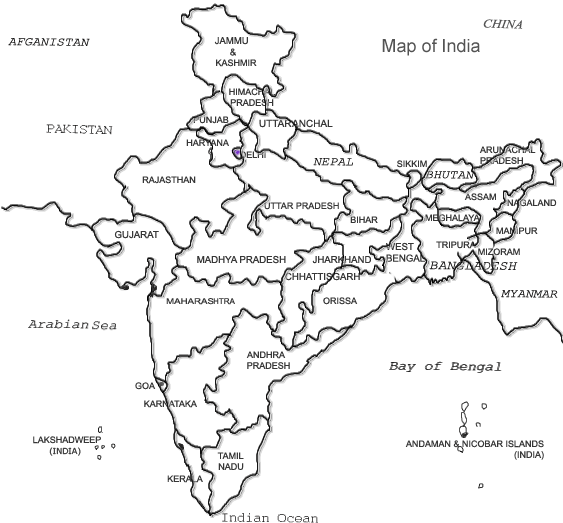 india map